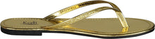 Kali Footwear Women's Focus Glitter Flip Flops, Black,10