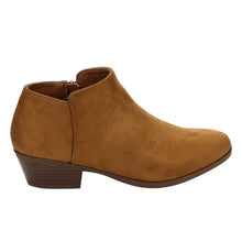 BELLA MARIE AE47 Women's Side Zip Stacked Block Heel Ankle Booties