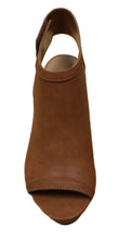 City Classified Women's Rolla Cutout Back Stacked Heel Peep Toe Bootie
