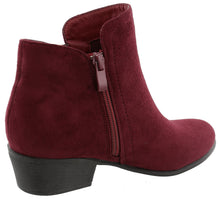Top Moda Women's Closed Round Toe Zipper Chunky Stacked Block Heel Ankle Bootie
