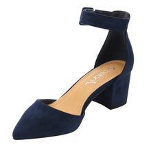 BETANI FI35 Women's Classical Pointed Toe Chunky Heel Dress Pumps