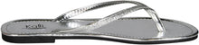 Kali Footwear Women's Focus Glitter Flip Flops, Black,10