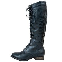 Breckelle's Outlaw Women's Lace Up Knee High Riding Boots