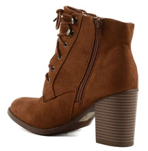 Women's Soda Lurk Lace Up Heeled Bootie