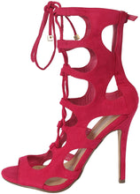 Breckelles Womens Roma-61 Strappy Heels Sandals