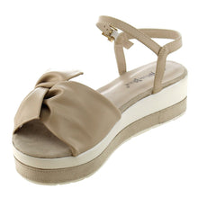 Nature Breeze FJ17 Women's Plaform Wedge Heel Ruched Bow Tie Dress Sandals
