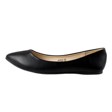 Bella marie Angie-52 Women's Classic Pointy Toe Ballet PU Slip On Flats