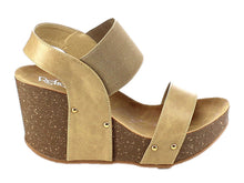 Refresh Women's Mara-10 Platform Cork Wedge High Heel Leather Sandal...