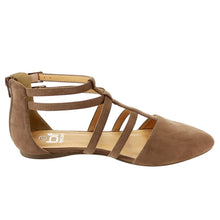 Betani FC42 Women's Double Ankle Strap T-strap Ballerina Flats Half Size Big