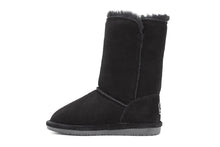 Bearpaw Girl's Lauren Youth Suede, Sheepskin Snow Boots