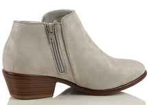 Wild Diva Women's Round Toe Stacked Heel Low Heel Western Ankle Bootie