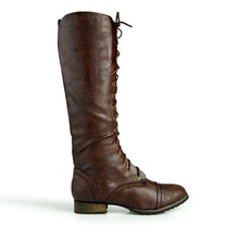 Breckelle's Outlaw Women's Lace Up Knee High Riding Boots