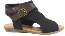 Soda Women's Strappy Buckle Coutout Wedge Sandal