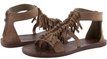 Blowfish Women's Dreams Fringe Flat Open Toe Sandal
