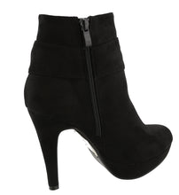Top Moda Women's Side Bow Knot Platform Stiletto High Heel Ankle Bootie