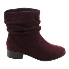 Soda Energy Women's Slouchy Pull On Low Block Heel Ankle Booties