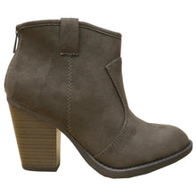Cambridge Select Women's Western Stacked Chunky Heel Ankle Bootie