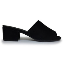 Nature Breeze - Women's Open Toe Chunky Heel Suede Slide Sandals Shoes, Trendy Shoes 4 Her