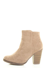 Breckelle's Womens Almond Toe Faux Suede Think Chunky Heel Cowboy Ankle Bootie
