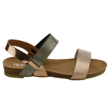Refresh IE25 Women's Elastic Ankle Strap Flat Beach Sandal