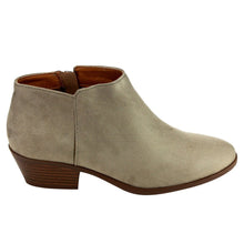 Soda Women's Round Toe Faux Suede Stacked Heel Western Ankle Bootie
