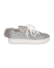Women Glitter Bunny Ear and Tail Sneaker - Casual, Girls Night, School - Rabbit Sneaker - GF98 By Wild Diva