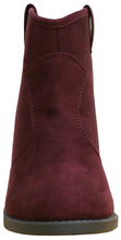 Cambridge Select Women's Western Stacked Chunky Heel Ankle Bootie
