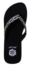 Yellow Box Women's Tutsi Rhinestone Comfort Foam Wedge Flip Flop Sandal