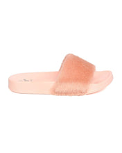 Betani Womens Farah-1 Furry Slide Sandals
