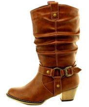 Cambridge Select Women's Pull On Western Style Cowboy Boots