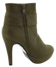 Top Moda Women's Side Bow Knot Platform Stiletto High Heel Ankle Bootie