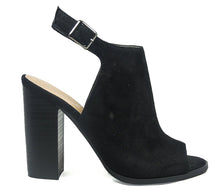 Betani Women's Peep Toe Slingback Chunky Stacked Heel Sandal
