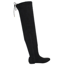 NATURE BREEZE FD72 Women's Stretchy Thigh High Flat Heel Boot Half Size Small