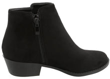 Top Moda Women's Inside Zip Round Toe Low Block Heel Ankle Bootie