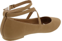 Top Moda Women's Brea-3 Strappy Ballet Flat