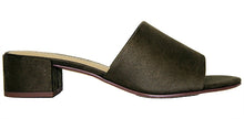 City Classified Women's Open Toe Chunky Heel Suede Slide Sandals Shoes