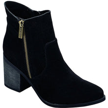 Breckelle's Women's Stacked Block Chunky Heel Closed Toe Bootie