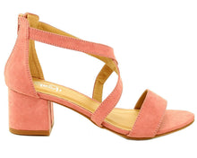 Refresh Footwear Women's Strappy Crisscross Front Zip Back Block Heel Sandal