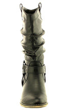Cambridge Select Women's Pull On Western Style Cowboy Boots