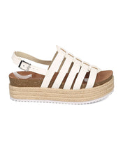Women Metallic Espadrille Fisherman Sandal - Flatform Slingback Sandal - Caged Platform Sandal - GH81 By Nature Breeze