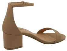 Top Moda Women's Ankle Strappy Chunky Stacked Block Heel Open Toe Sandal