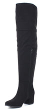 Refresh Footwear Women's Over The Knee Fold Down Block Heel Boot