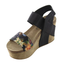 Nature Breeze FJ49 Women's Platform Wedge Heel Studded Floral Pattern Sandals