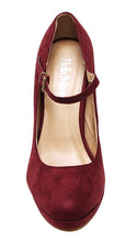Bella Marie Tamika-13 Women's almond toe platform high heel mary jane squeaky suede pumps shoes