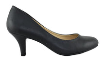 City Classified Comfort Women Classic Heel Pumps Closed Round Toe CARLOS