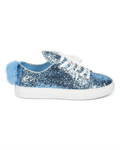 Women Glitter Bunny Ear and Tail Sneaker - Casual, Girls Night, School - Rabbit Sneaker - GF98 By Wild Diva