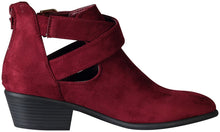 Wild Diva Women's Manny-30 Crisscross Buckle Bootie