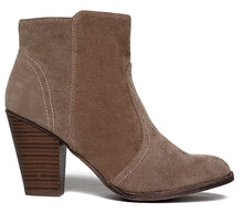 Breckelle's Womens Almond Toe Faux Suede Think Chunky Heel Cowboy Ankle Bootie