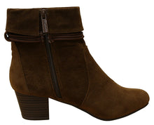 Breckelle's Women's Closed Toe Tassel Cuff Chunky Stacked Mid Heel Ankle Bootie