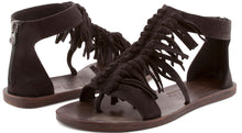 Blowfish Women's Dreams Fringe Flat Open Toe Sandal